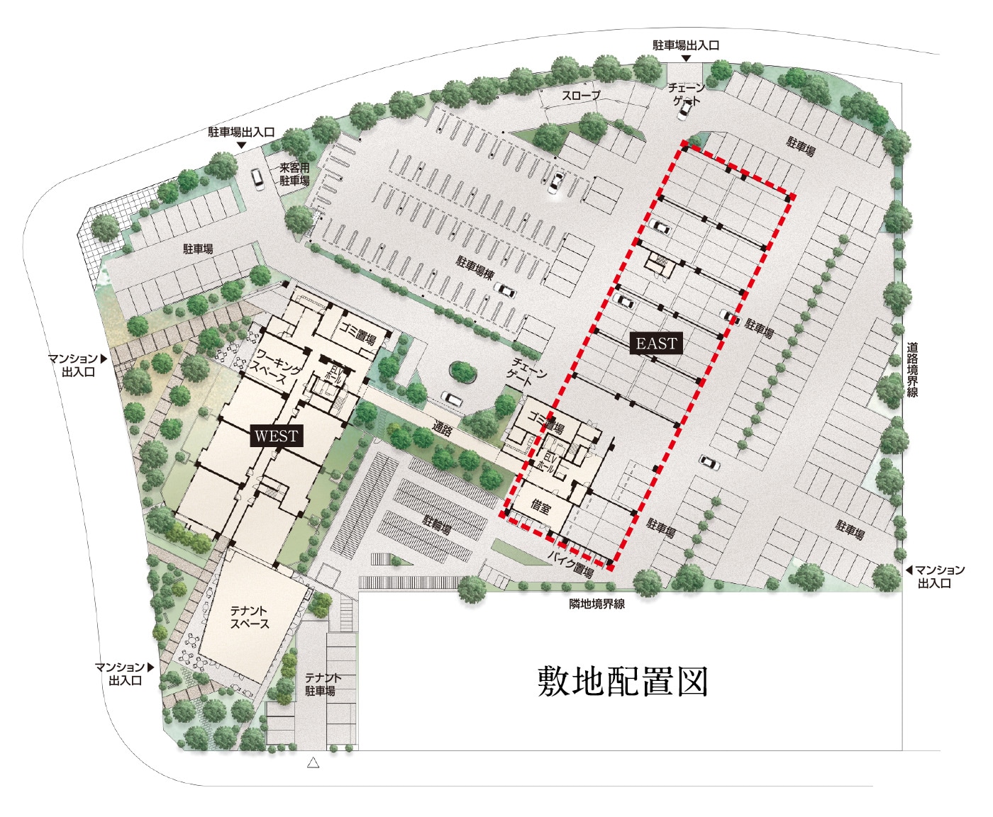 敷地配置図